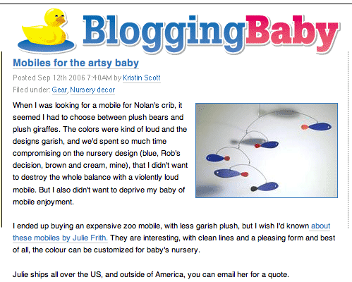 Blogging Baby